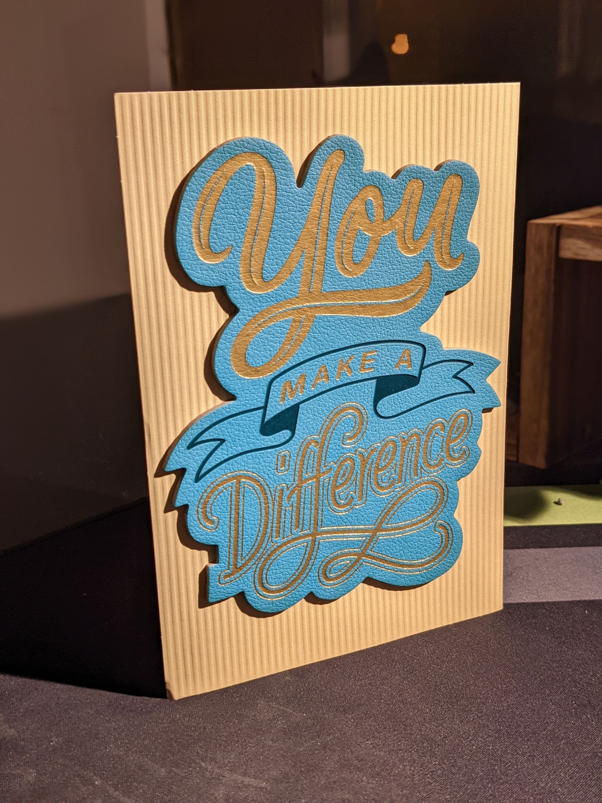 Handmade Thank You card from The Xylom