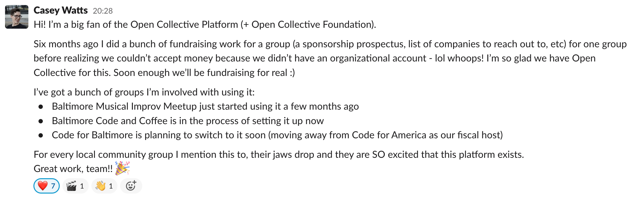 Open Collective Update - March/April 2023