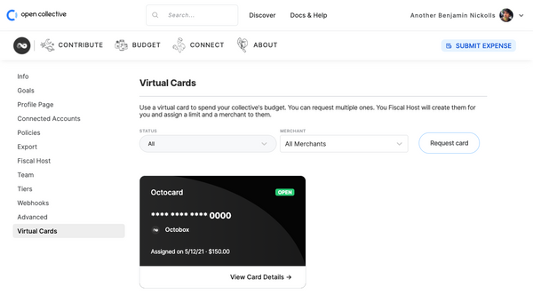 Announcing Virtual Cards for Collectives